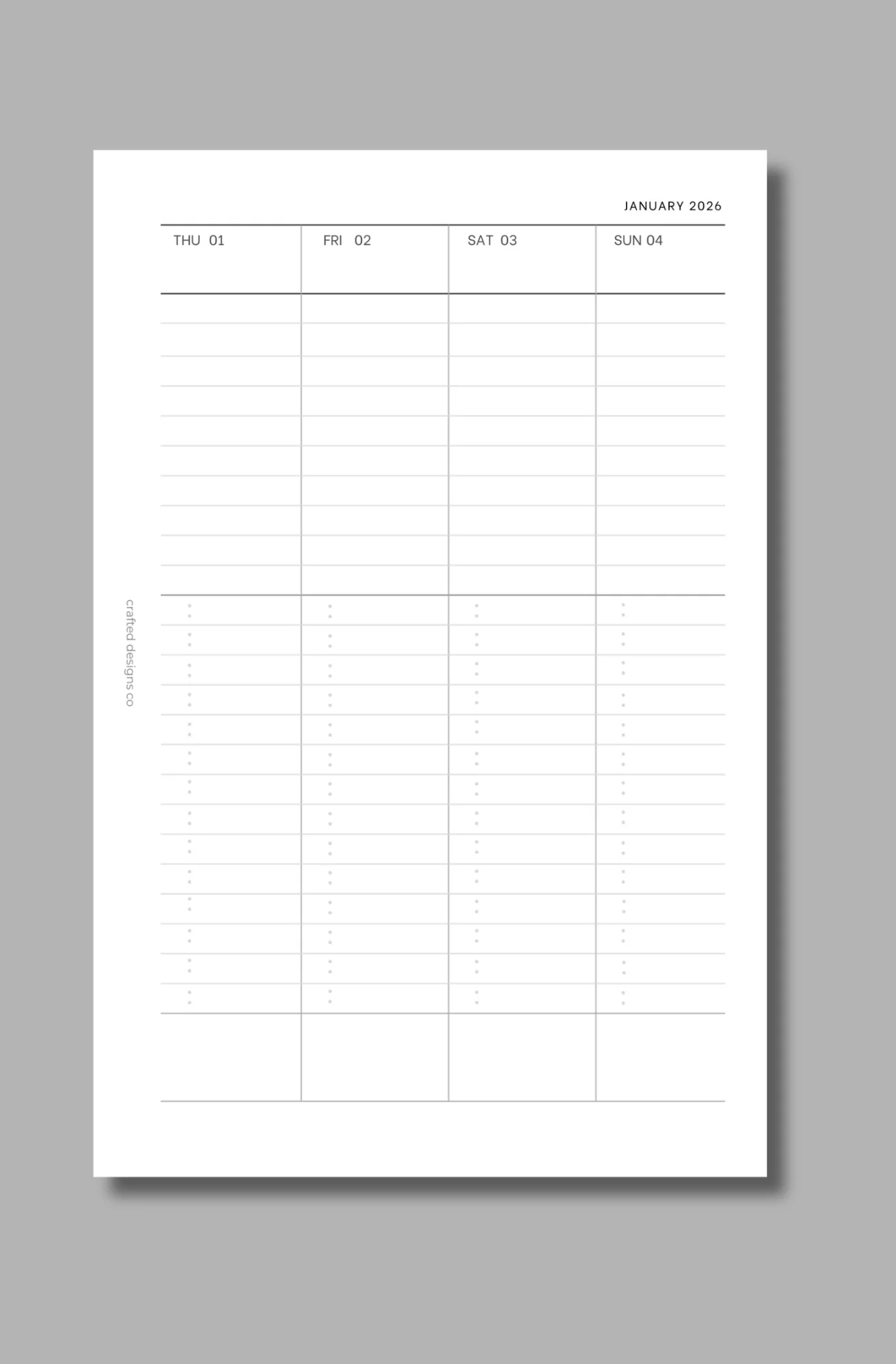2026 Dated Weekly Agenda Insert - Image 3