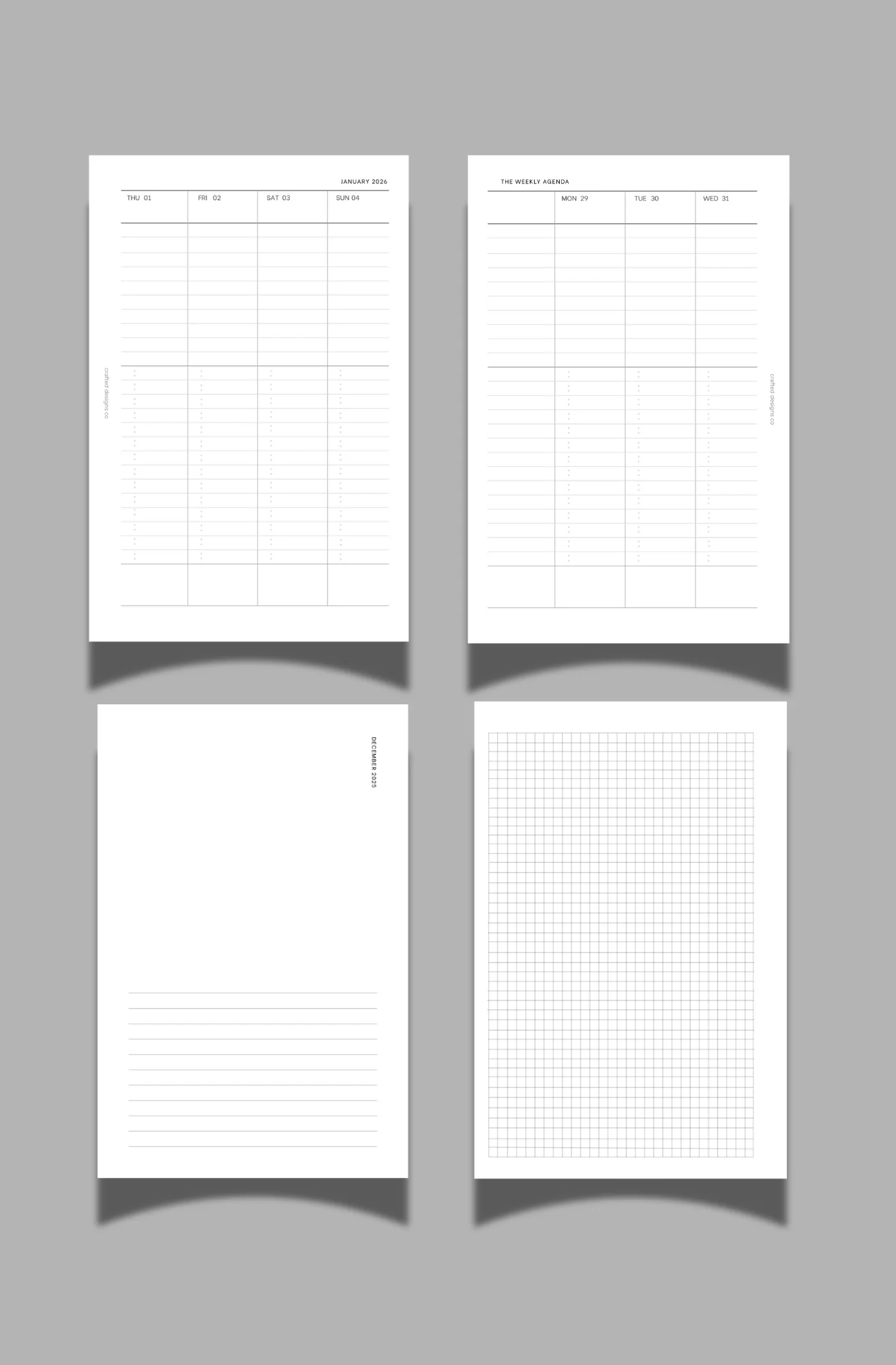 2026 Dated Weekly Agenda Insert - Image 4